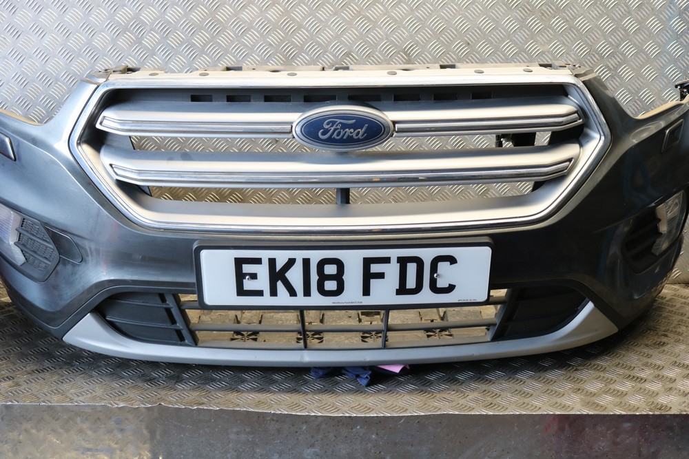 FORD KUGA MK2 FRONT BUMPER WITH WASHER JETS GREY SEE PHOTOS 17